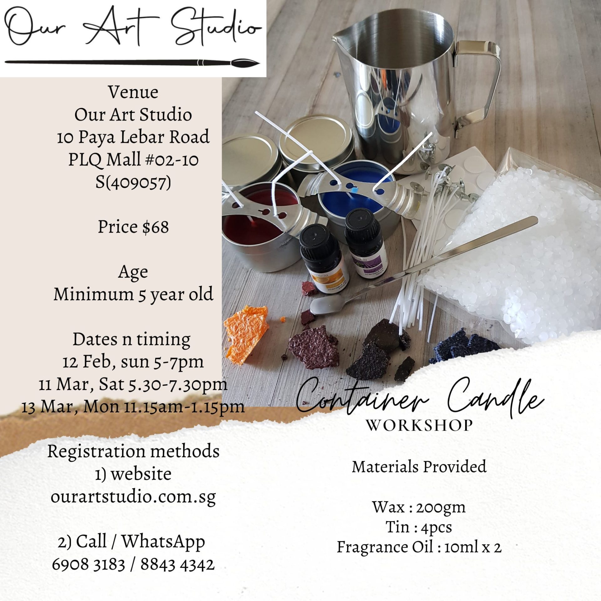 Container Candle Making Our Art Studio